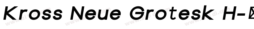 Kross Neue Grotesk H字体转换